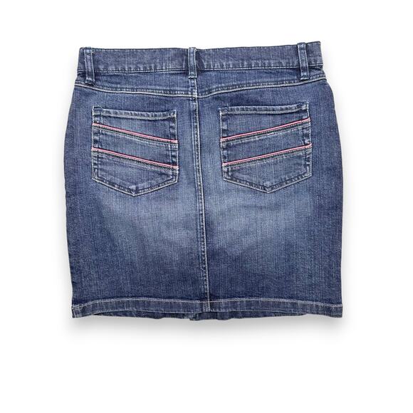 Y2K Old Navy Ultra Low Waist Blue Jean Skirt Size 6 - Picture 10 of 10